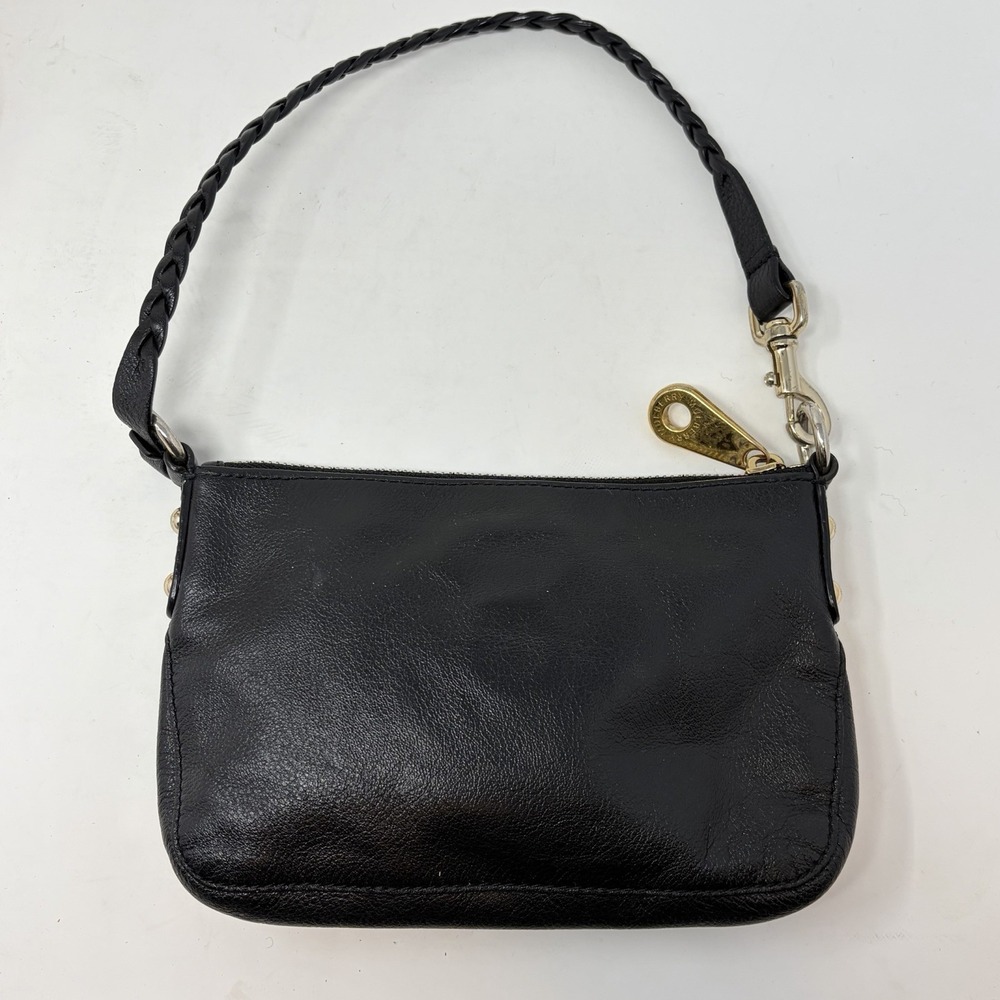 Mulberry Daria Pochette Mini Shoulder Bag Black Leather Braided Strap Small - Picture 9 of 14